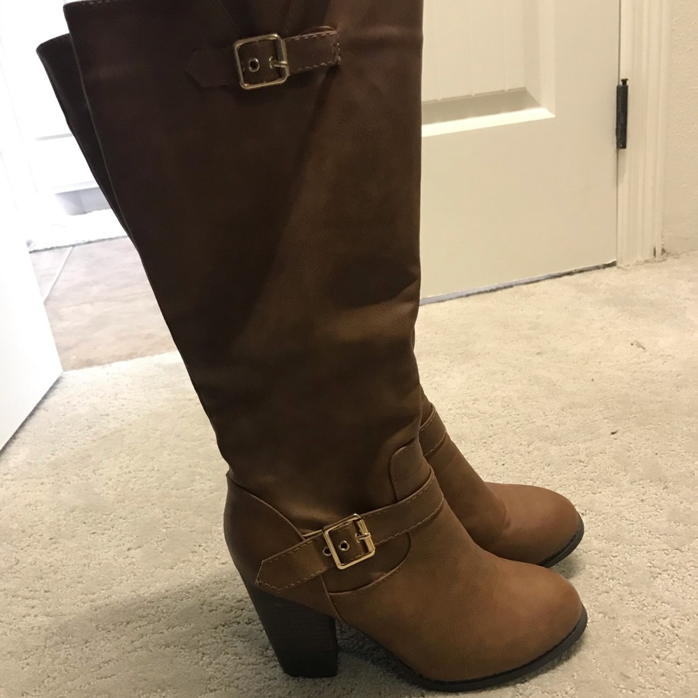 Brown Short Calf Boots
